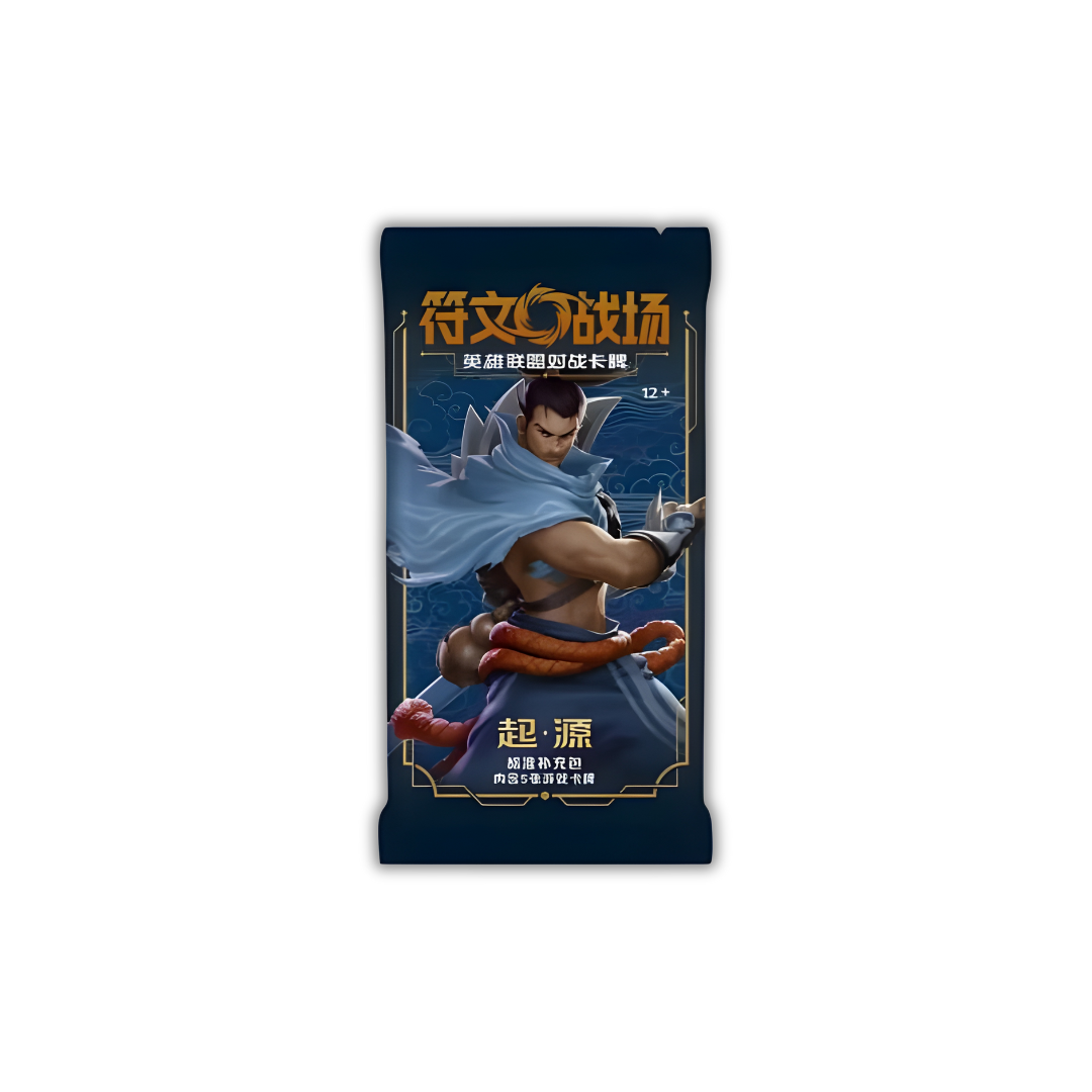 Booster Slim Riftbound Origins chinois scellé, 5 cartes, TCG officiel League of Legends Riot Games