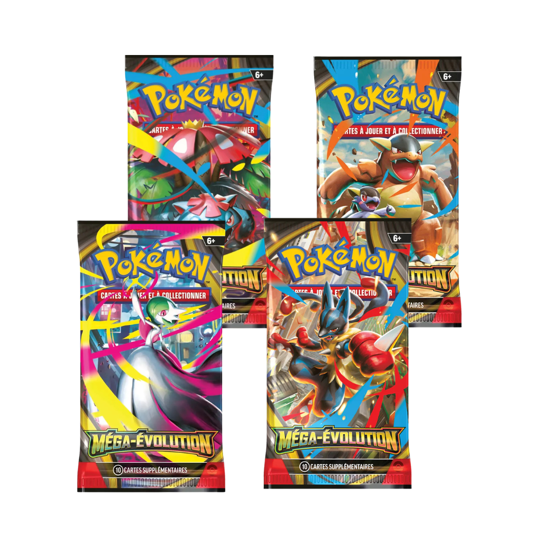 Booster Pokémon Méga-Évolution ME01 français scellé, première extension du bloc Méga-Évolution VF