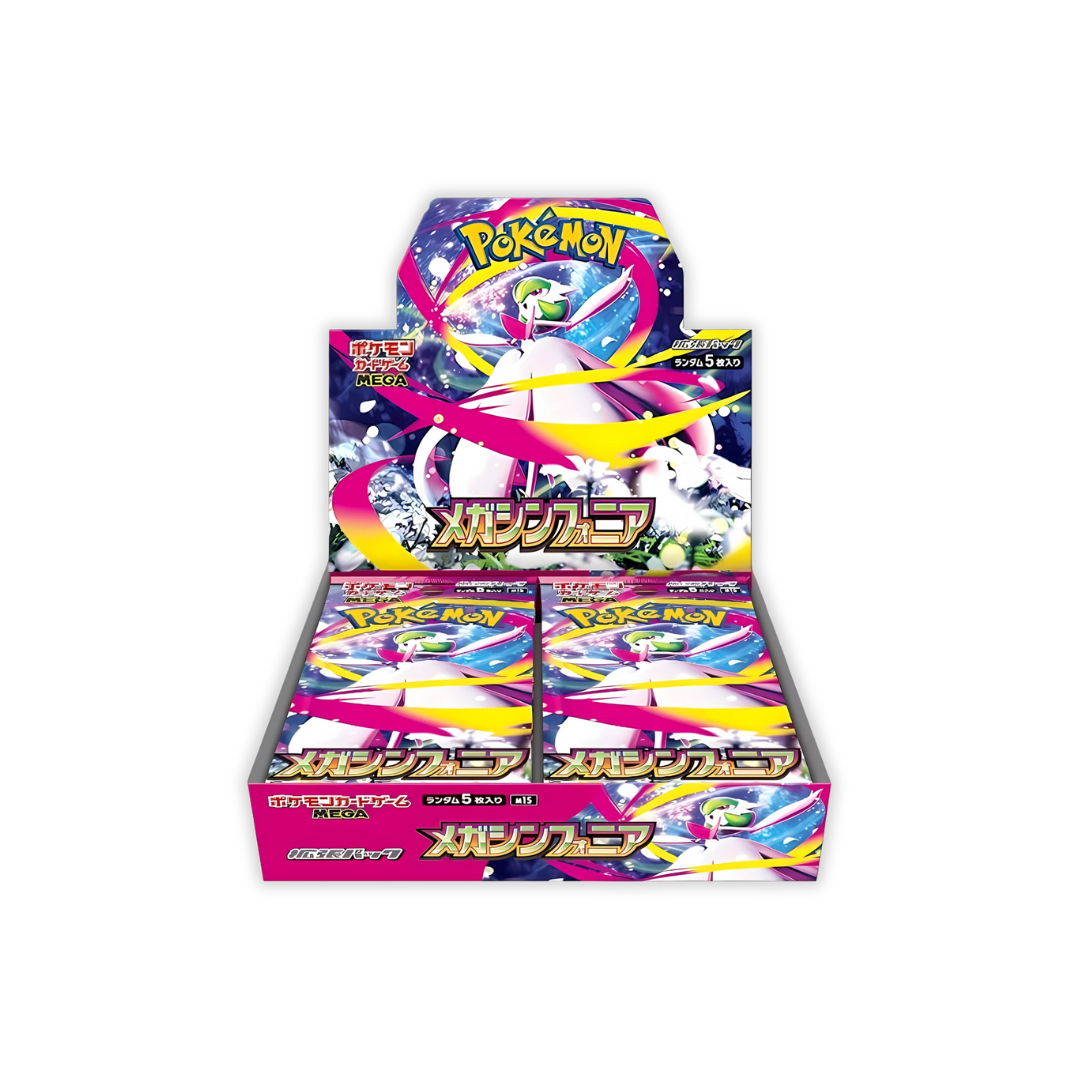 Display Pokémon Mega Symphonia M1S japonais scellé, 30 boosters premier set ère Méga Évolution avec Méga-Gardevoir