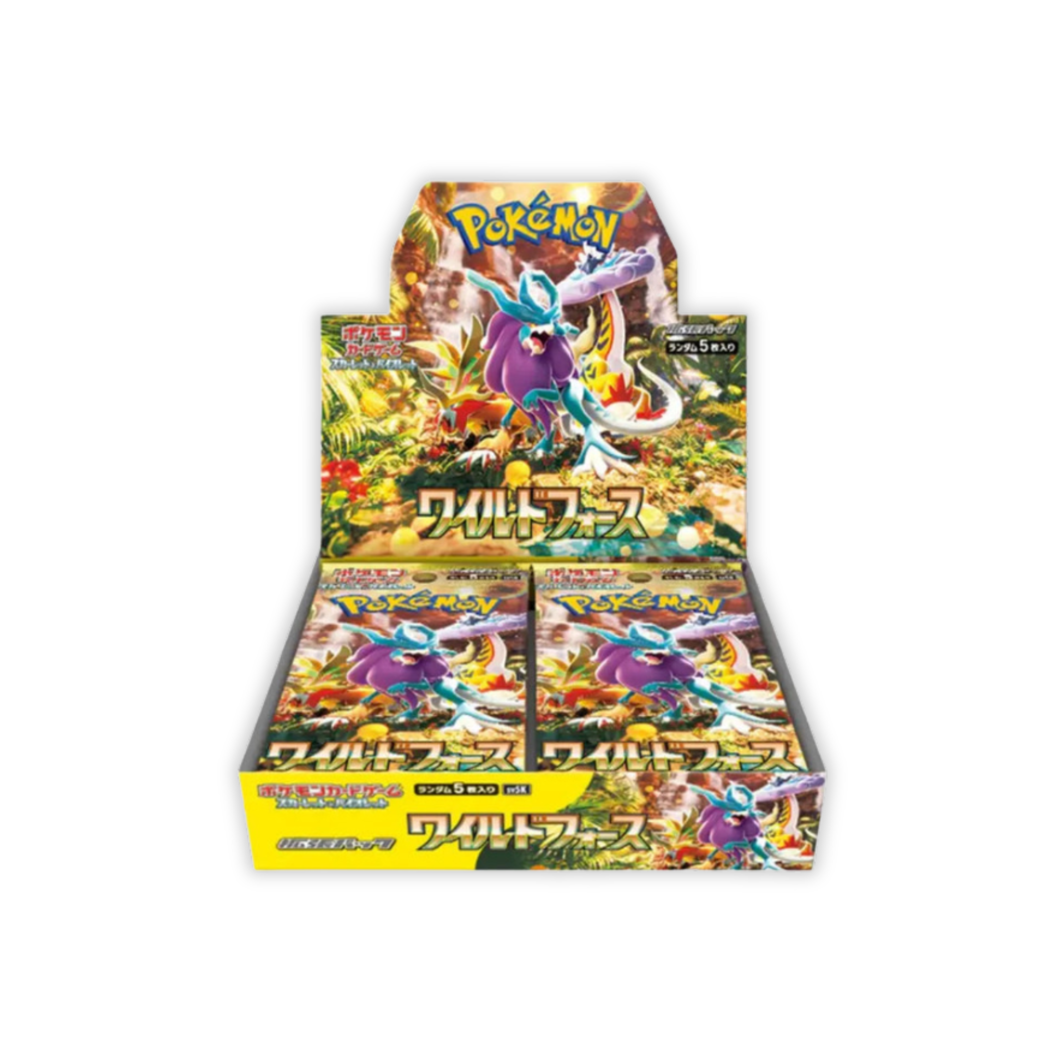 Display Pokémon Wild Force SV5K japonais scellé, 30 boosters, set JP Passé Paradoxe avec Serpente-Eau SAR