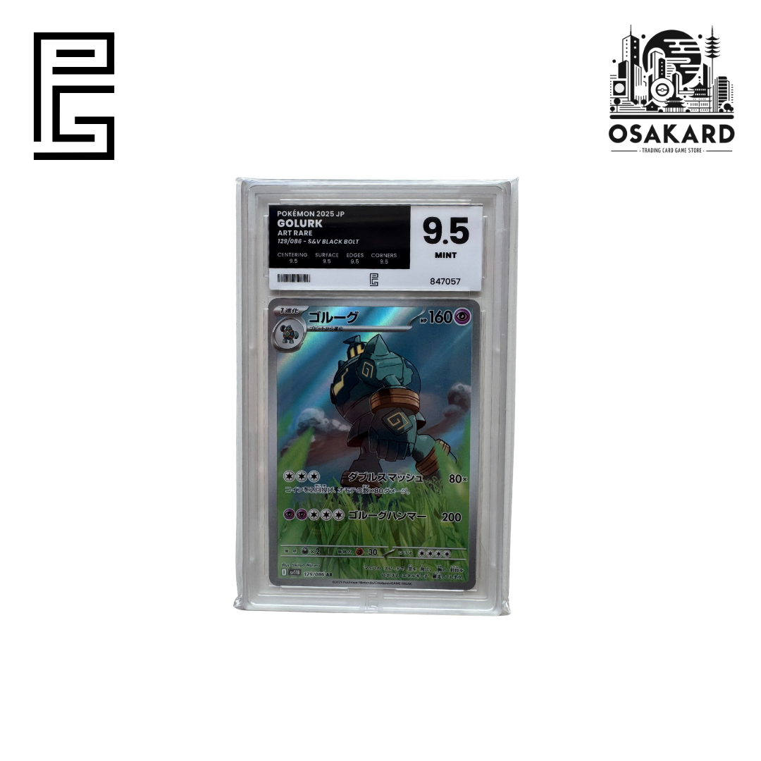 Carte Pokémon Golemastoc 129/086 SV11B japonais gradée Pure Grading 9.5, slab scellé Mint