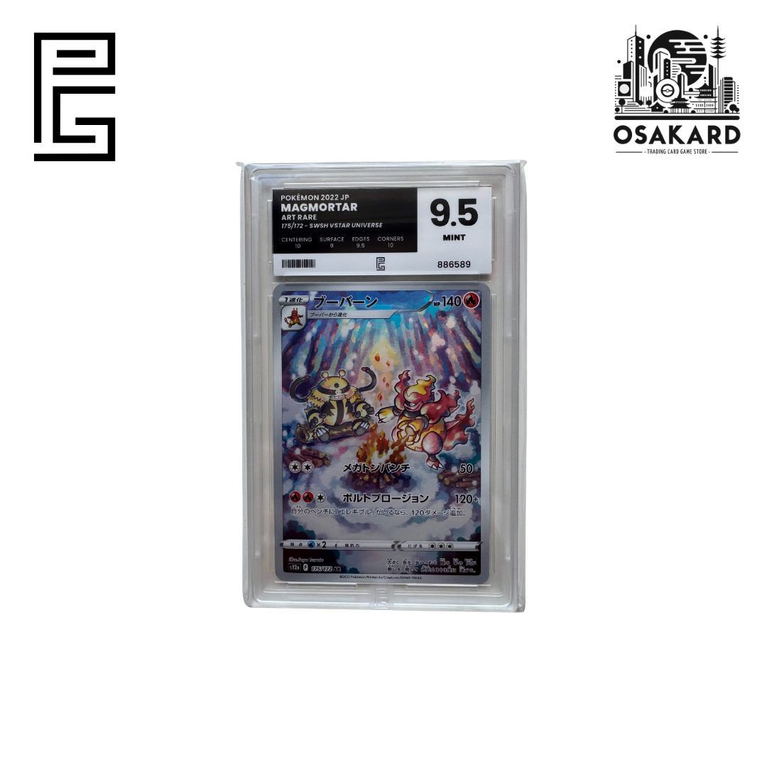 Carte Pokémon Magnéton 175/172 S12A japonaise gradée Pure Grading 9.5 Mint, slab scellé