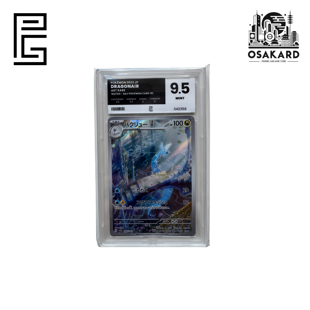 Carte Pokémon Draco 182/165 SV2A set 151 japonais, gradée Pure Grading 9.5 Mint slab scellé